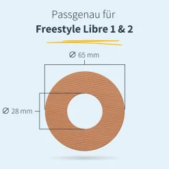 | Freestyle Libre 1 & 2 Ringpatch - Round|MySweetStitch Online