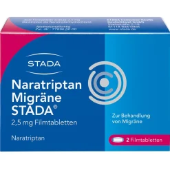 Migräne STADA® 2,5 mg lindert Migränekopfschmerzen mit und ohne Aura>Naratriptan Sale