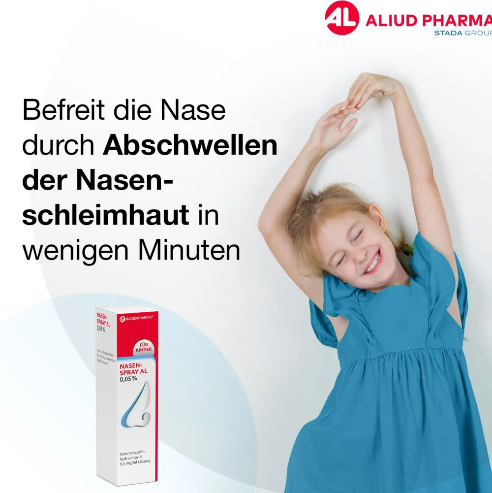 Nasenspray AL 0,05 % bei Schnupfen für Kinder zwischen 2 und 6 Jahren>Aliud Hot