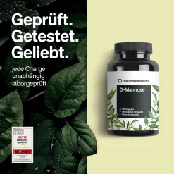 D-Mannose – 180 Kapseln – 1800mg D-Mannose pro Tagesdosis – optimal dosiert><noscript><img width=