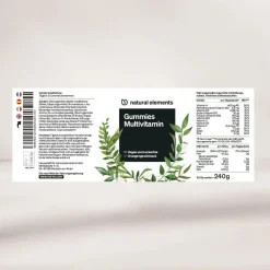 Gummies Multivitamin – 120 Stück – mit 12 Vitaminen, Biotin, Folsäure, Zink & mehr>natural elements Best