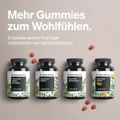Gummies Multivitamin – 120 Stück – mit 12 Vitaminen, Biotin, Folsäure, Zink & mehr><noscript><img width=