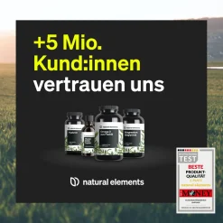 Magnesium Komplex – 5 hochwertige Verbindungen – 400mg elementares Magnesium/Tag|natural elements Online
