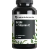 MSM 2000mg + natürliches Vitamin C – 365 Tabletten – Methylsulfonylmethan>natural elements