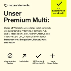 Premium Multivitamin – 180 Kapseln – Vitamine A-Z Premium-Rohstoffe Bioaktiv-Formen><noscript><img width=