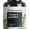 Vitamin C gepuffert 500mg – 120 Kapseln – magenschonend – pflanzliche Fermentation|natural elements Online