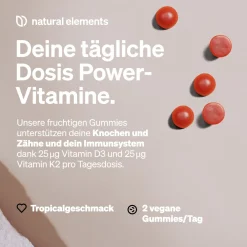 Vitamin D3/K2 – 120 Gummies – 1.000I.E. D3/Tag – Tropical – Markenrohstoff K2VITAL®><noscript><img width=
