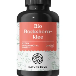 ® Bio Bockshornklee Kapseln - 240 Stück - 2600mg je Tagesdosis (650mg/Kapsel) - Fenugreek|NATURE LOVE Outlet