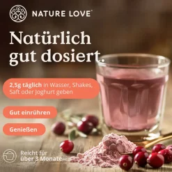 ® D-Mannose Pulver + Cranberry - 250g Pulver - 100 Tage Reichweite - mit Dosierlöffel><noscript><img width=