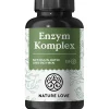 NATURE LOVE® Enzym Komplex - 120 Stk - Lipase & α-Amylase | - Bromelain, Rutin, Cellulase & Inulin|