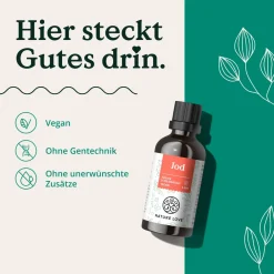 NATURE LOVE® Jod Tropfen - 150µg 50ml - alkoholfrei und vegan - geschmacksneutral><noscript><img width=