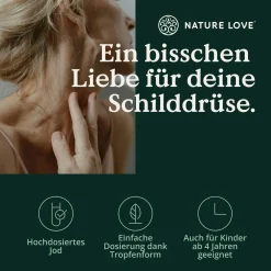 NATURE LOVE® Jod Tropfen - 150µg 50ml - alkoholfrei und vegan - geschmacksneutral><noscript><img width=