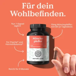 ® Mönchspfeffer Kapseln - 240 Stk - 4:1 Extrakt Original Vitex Agnus Castus 10mg/Kapsel><noscript><img width=