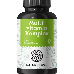 NATURE LOVE® Multivitamin Komplex – 180 Kapseln – Vit A-Z & Mineralstoffe – Grünteeextrakt> Online