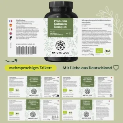 ® Probiona Komplex – 300 Mrd. KBE/g – Lactobacillus & Bifidobakterien 20 Mrd – KBE/Tag|NATURE LOVE Discount