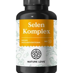 ® Selen Komplex - 200µg/Kapsel - 365 Stück - Natriumselenit, L-Selenmethionin, Selenhefe>NATURE LOVE Discount