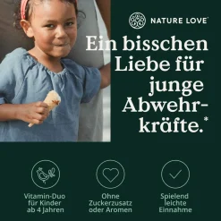 NATURE LOVE® Vitamin D3 + K2 Kinder (20ml) - 800 I.E. Vitamin D3/Tagesdosis - optimal für kids| Discount