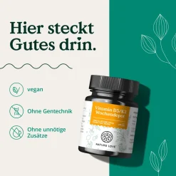® Vitamin D3 K2 Wochendepot – 180 Stück – 7000IE D3 + 140µg K2/Tablette ><noscript><img width=