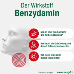 Benzydamin gegen akute Halsschmerzen - Zitronengeschmack - zuckerfrei|neo-angin Outlet