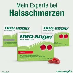 Halstabletten Kirsche zuckerfrei - bei beginnenden, lästigen Halsschmerzen|neo-angin Outlet