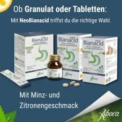 NeoBianacid Tabletten Zitronengeschmack bei Reflux, Sodbrennen und Magenschmerzen| Hot