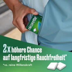 2 mg Nikotinkaugummi freshmint zum Rauchen aufhören|Nicorette