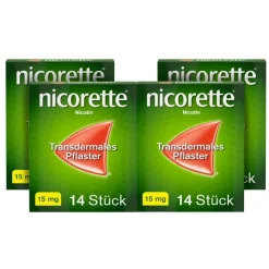 nicorette TX Pflaster mit 15 mg Nikotin zum Rauchen aufhören| Hot