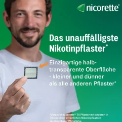 nicorette TX Pflaster mit 15 mg Nikotin zum Rauchen aufhören| Hot