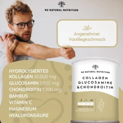 N2 Natural Nutrition Collagen Glucosamine & Chondroitin Pulver| Outlet