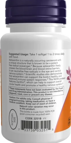 Astaxanthin 4 mg|now foods Outlet
