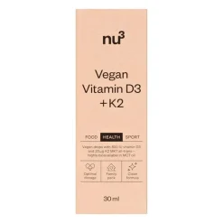 Premium Vegan Vitamin D3 + K2|Nu3 Hot