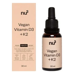 Premium Vegan Vitamin D3 + K2|Nu3 Best