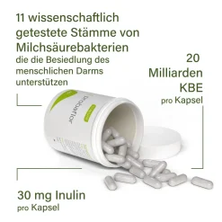 Nupure probaflor - Kapseln mit 11 wertvollen Bakterienkulturen plus Inulin| Discount