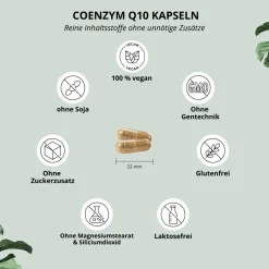 nutri+ Coenzym Q10 Kapseln 100 mg Ubichinon| Best
