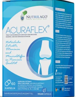 Nutrilago® ACURAFLEX Kapseln - Nahrungsergänzung für Gelenke, Knorpel und MEHR BEWEGLICHKEIT> Discount