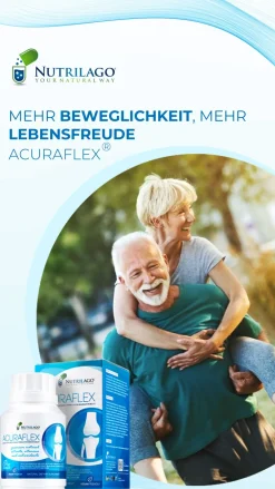 Nutrilago® ACURAFLEX Kapseln - Nahrungsergänzung für Gelenke, Knorpel und MEHR BEWEGLICHKEIT><noscript><img width=