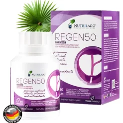 Nutrilago® REGEN50 STRONG -PROSTATA, MÄNNERGESUNDHEIT, LIBIDO, Komplex-Reich an Beta-Sitosterol uvm.| Clearance