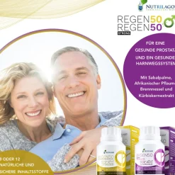 Nutrilago® REGEN50 STRONG -PROSTATA, MÄNNERGESUNDHEIT, LIBIDO, Komplex-Reich an Beta-Sitosterol uvm.| Clearance