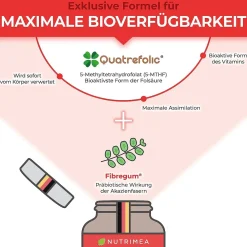Nutrimea FOLSÄURE Vitamin B9 5-MTHF| Sale