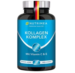 Nutrimea Nutrimea COLLAGEN  mit Natürlichem Vitamin C, E, A | Kollagen Hydrolysat Peptide Typ I + II> Discount