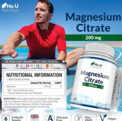 Nu U Nutrition Magnesiumcitrat 200mg> Clearance