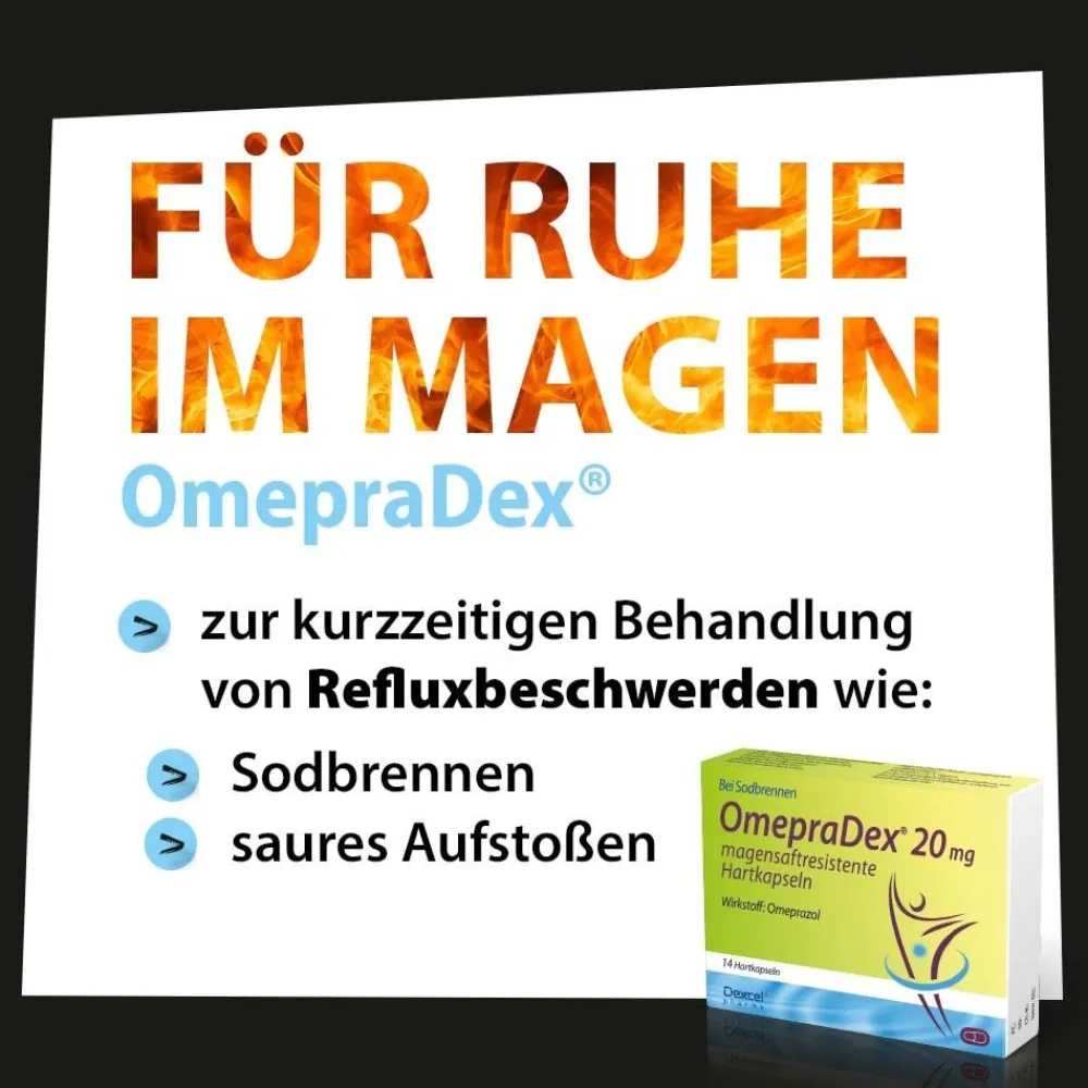 OmepraDex® 20 mg, bei Sodbrennen und Refluxbeschwerden> Best