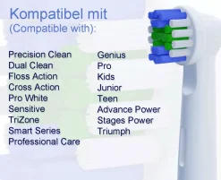 OneBuy24 - Aufsteckbürsten kompatibel mit vielen Oral-B elektrischen Zahnbürsten| Sale