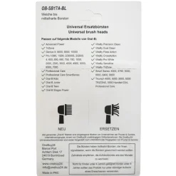 OneBuy24 - Aufsteckbürsten schwarz kompatibel mit vielen Oral-B elektrischen Zahnbürsten><noscript><img width=