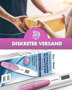 One+Step digitaler Schwangerschaftstest mit klarer Anzeige 