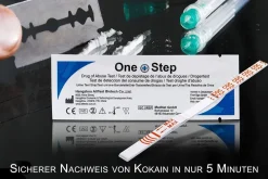 One+Step Kokain Drogentest-Schnelltest - Selbsttest mit hoher Sensitivität Cut-off: 100 ng/ml>one-step Sale