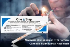 One+Step THC Drogentest-Schnelltest - Selbsttest mit hoher Sensitivität Cut-off: 20 ng/ml>one-step