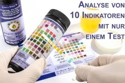 100 One+Step Urinteststreifen für 10 Indikatoren - Gesundheitstest inkl. Referenzfarbkarte|one-step
