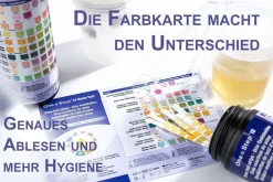 100 One+Step Urinteststreifen für 10 Indikatoren - Gesundheitstest inkl. Referenzfarbkarte|one-step