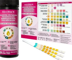 150 One+Step Urinteststreifen für 10 Indikatoren - Gesundheitstest inkl. Referenzfarbkarte>one-step Online